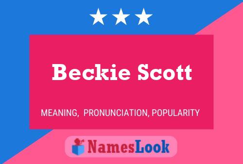 Póster del nombre Beckie Scott