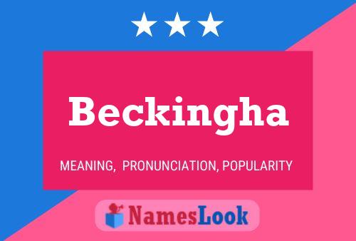 Póster del nombre Beckingha