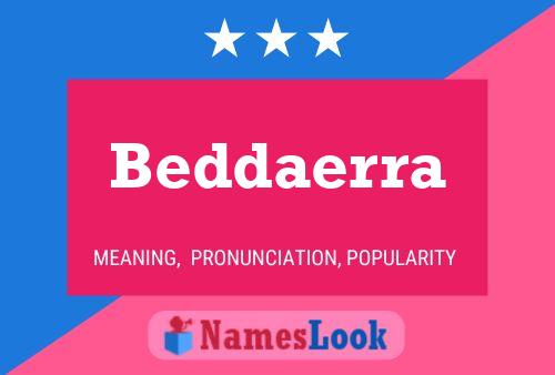 Póster del nombre Beddaerra