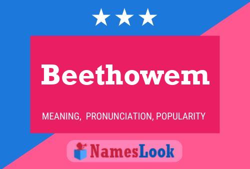 Póster del nombre Beethowem