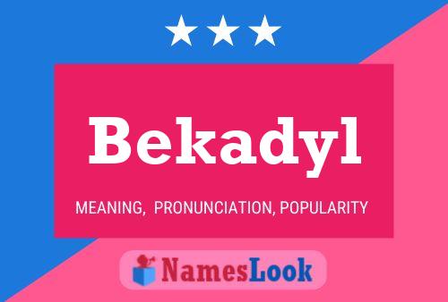 Póster del nombre Bekadyl