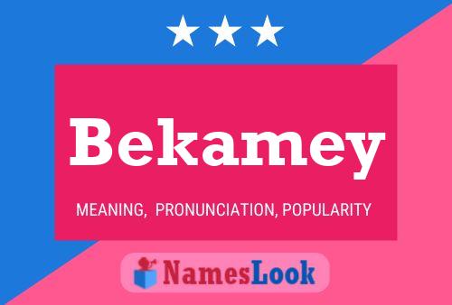 Póster del nombre Bekamey