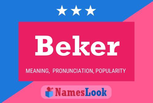 Póster del nombre Beker