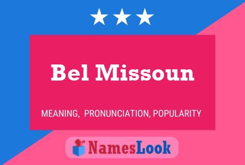 Póster del nombre Bel Missoun