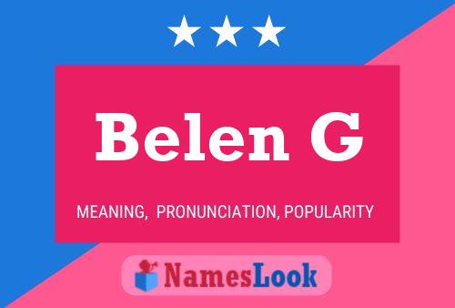 Póster del nombre Belen G