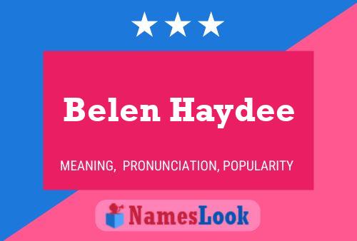 Póster del nombre Belen Haydee