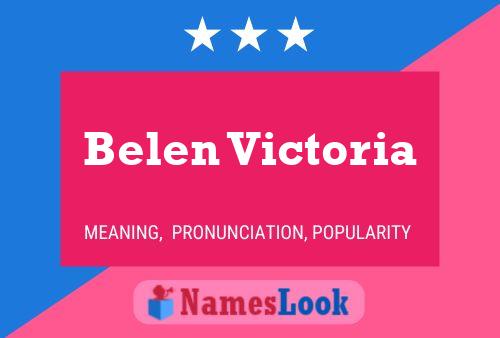 Póster del nombre Belen Victoria