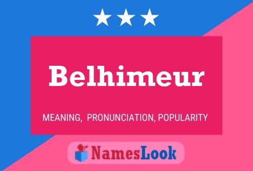 Póster del nombre Belhimeur