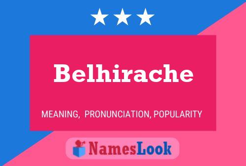 Póster del nombre Belhirache