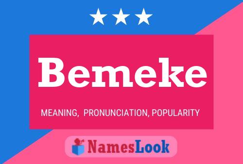 Póster del nombre Bemeke