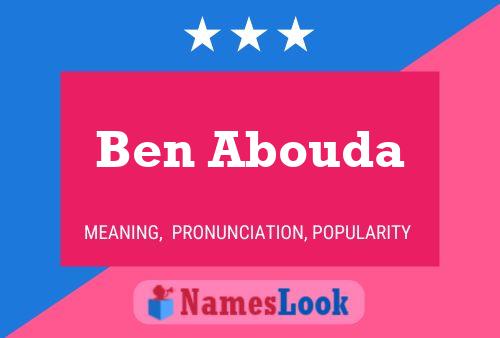 Póster del nombre Ben Abouda