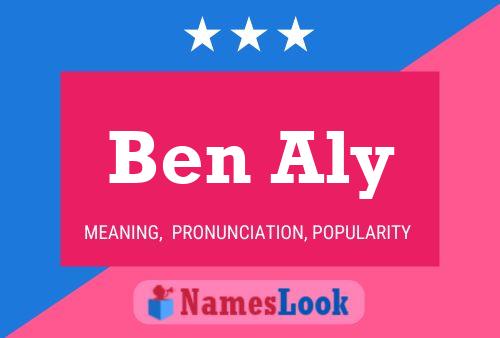 Póster del nombre Ben Aly