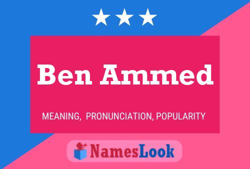 Póster del nombre Ben Ammed