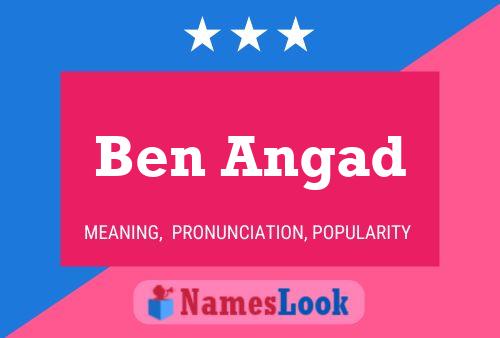 Póster del nombre Ben Angad