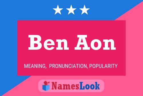 Póster del nombre Ben Aon