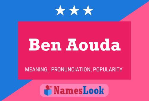 Póster del nombre Ben Aouda