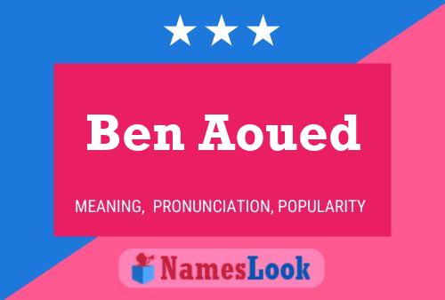 Póster del nombre Ben Aoued