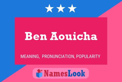 Póster del nombre Ben Aouicha