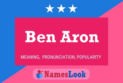 Póster del nombre Ben Aron