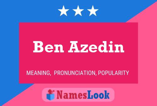 Póster del nombre Ben Azedin