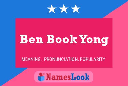 Póster del nombre Ben Book Yong