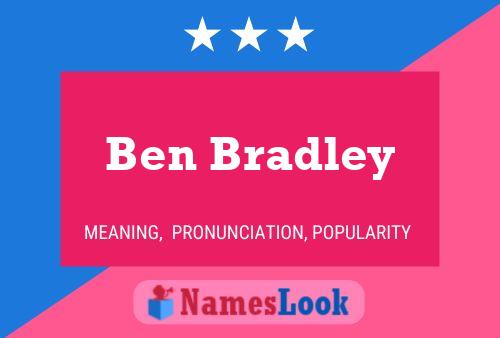 Póster del nombre Ben Bradley