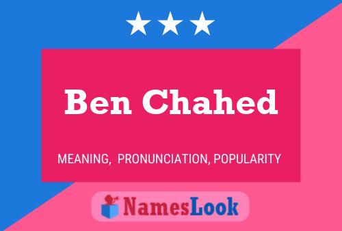 Póster del nombre Ben Chahed