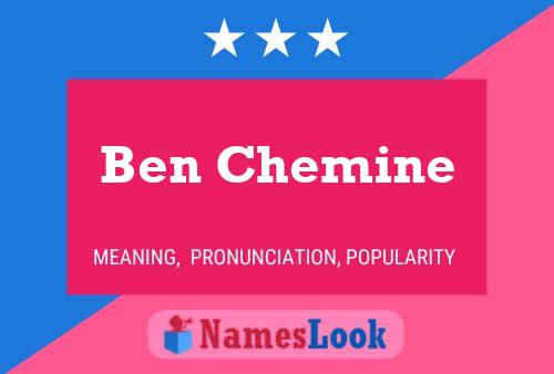 Póster del nombre Ben Chemine