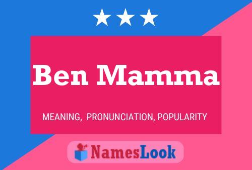 Póster del nombre Ben Mamma