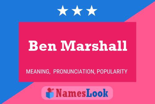 Póster del nombre Ben Marshall