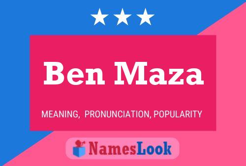 Póster del nombre Ben Maza