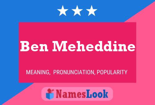 Póster del nombre Ben Meheddine