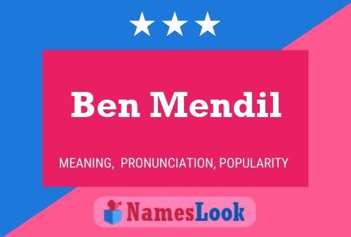 Póster del nombre Ben Mendil