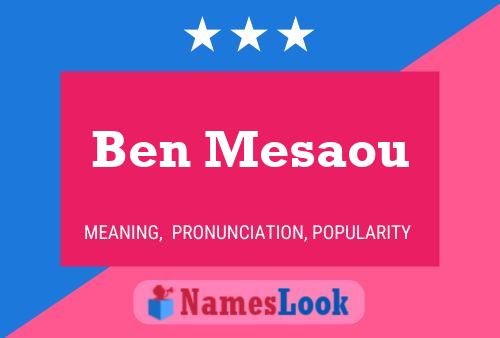 Póster del nombre Ben Mesaou