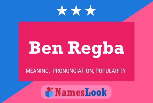 Póster del nombre Ben Regba