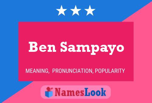 Póster del nombre Ben Sampayo