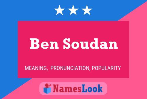 Póster del nombre Ben Soudan