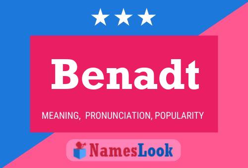 Póster del nombre Benadt