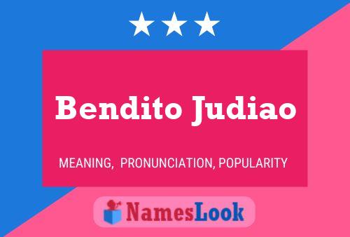 Póster del nombre Bendito Judiao