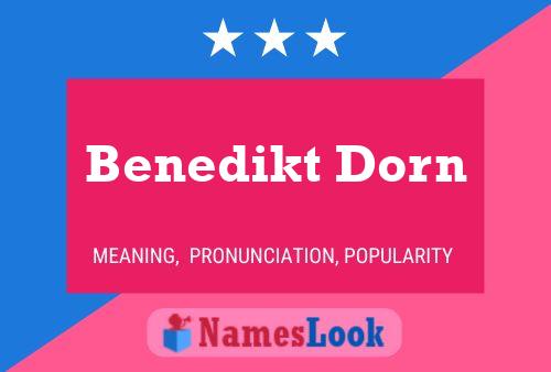 Póster del nombre Benedikt Dorn