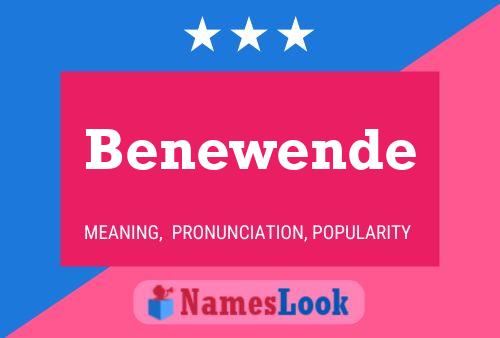 Póster del nombre Benewende