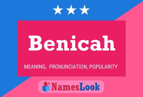 Póster del nombre Benicah