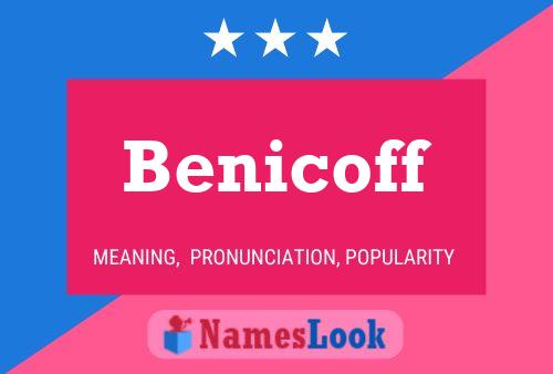 Póster del nombre Benicoff