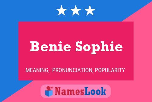 Póster del nombre Benie Sophie