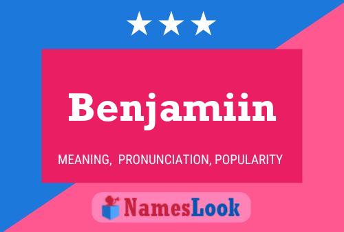 Póster del nombre Benjamiin