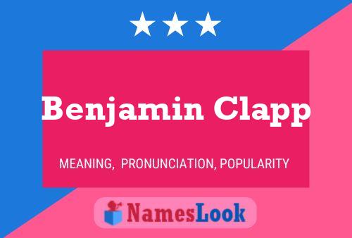 Póster del nombre Benjamin Clapp