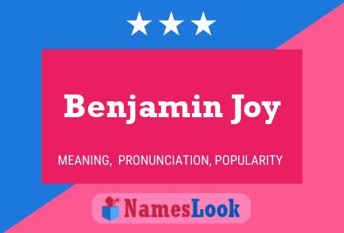 Póster del nombre Benjamin Joy