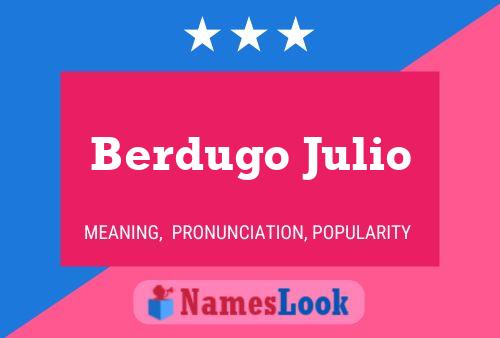 Póster del nombre Berdugo Julio