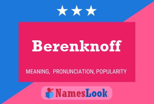 Póster del nombre Berenknoff