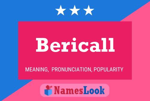 Póster del nombre Bericall